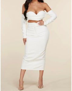 2 Piece White Kelsey Set