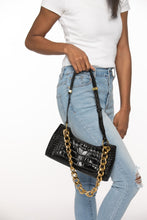 Load image into Gallery viewer, Italia Faux Croc Handbag